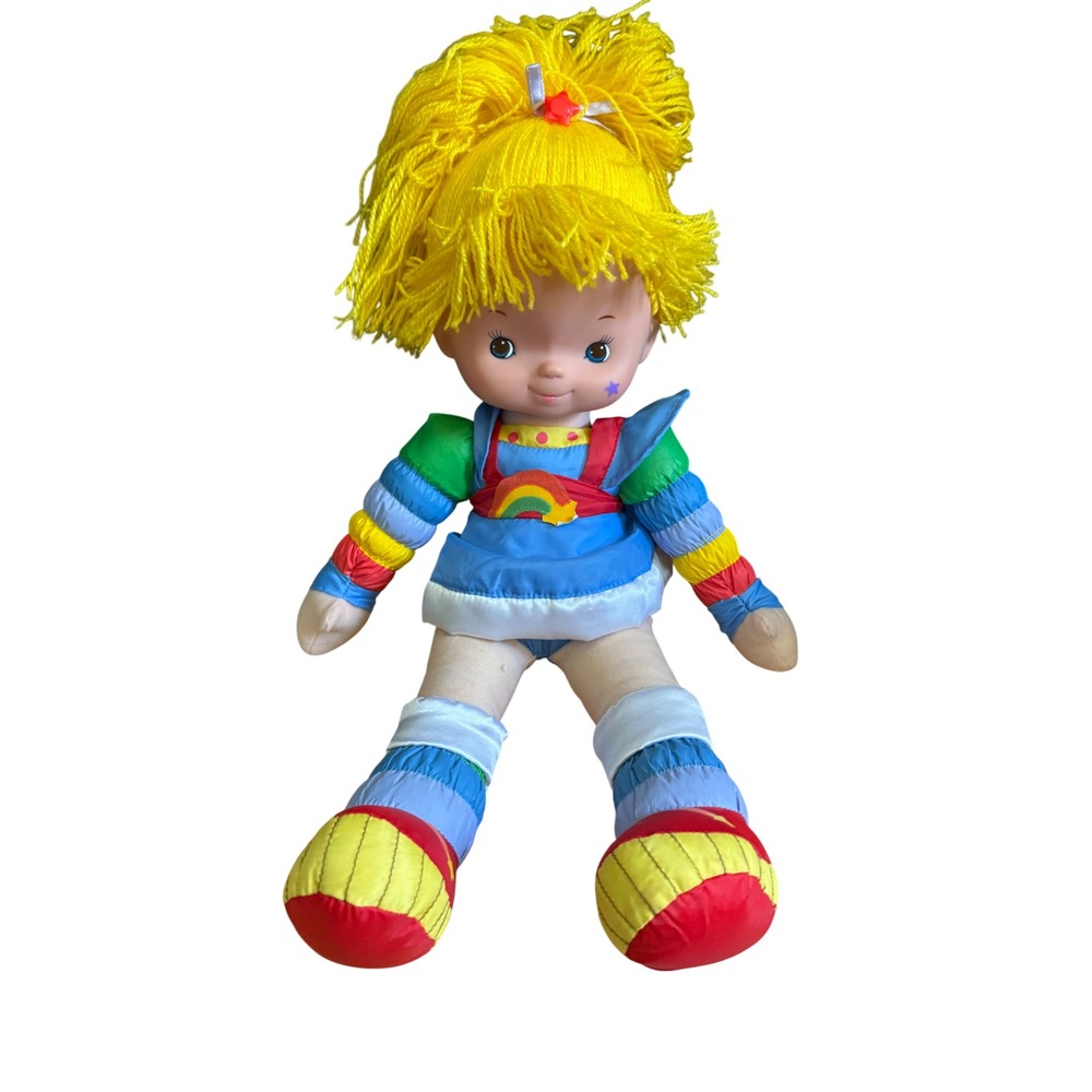 Rainbow Brite 19 Inch Plush Doll Hallmark Licensing Yellow Yarn Hair Vinyl Face
